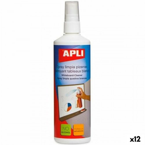 Whiteboard rengøringsspray Apli - 12 x 250 ml