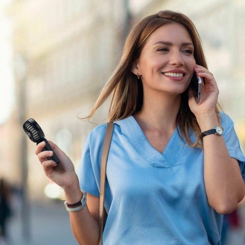 Håndventilator Orbegozo HF 2100 - Blå, 3 hastigheder