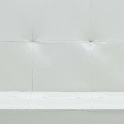 Sovesofa kunstlæder hvid