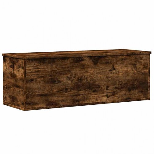 Opbevaringsboks i konstrueret træ - 102×35×35 cm, røget egetræsfarve