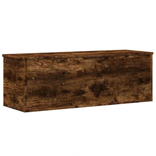 Opbevaringsboks i konstrueret træ - 102×35×35 cm, røget egetræsfarve