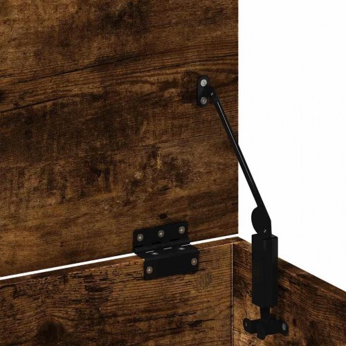 Opbevaringsboks i konstrueret træ - 102×35×35 cm, røget egetræsfarve