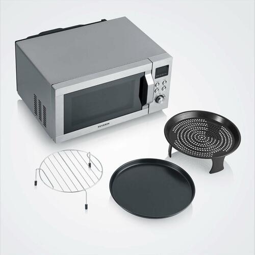 Mikrobølgeovn med grill Severin 7918 - 25 l, rustfrit stål