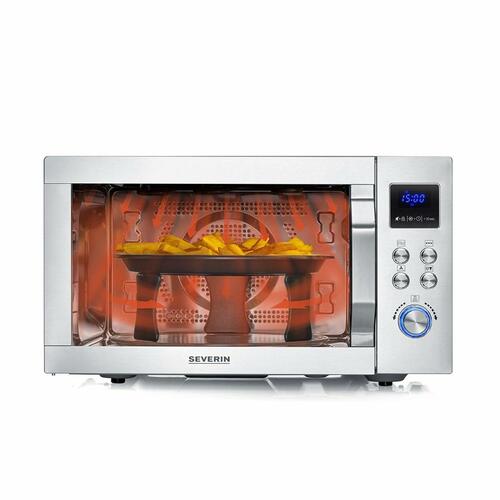 Mikrobølgeovn med grill Severin 7918 - 25 l, rustfrit stål