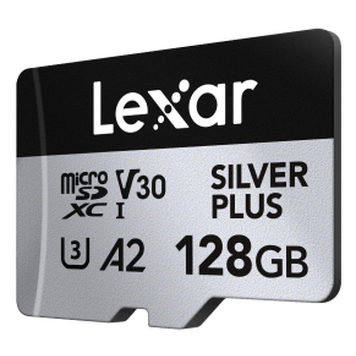 MicroSDXC-kort Lexar Silver Plus 128 GB (UHS-I U3 A2 V30) billede