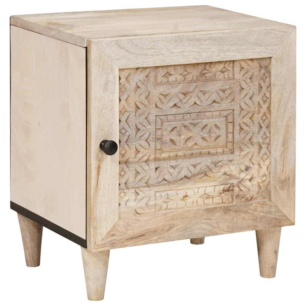 Sengebord Beige 40 x 33 x 46 cm Massivt mangotræ