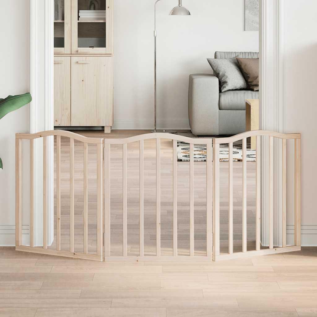 Hundelåge med 3 paneler - 150 cm i poppeltræ