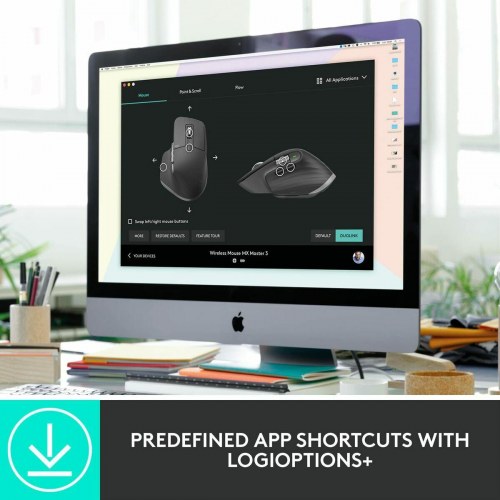 Trådløs mus Logitech MX Master 3S (grafit) - 8.000 dpi