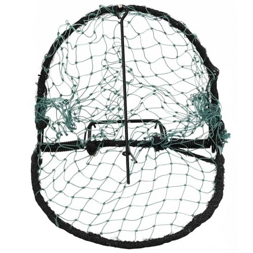 Fuglenet 20 cm stål grøn