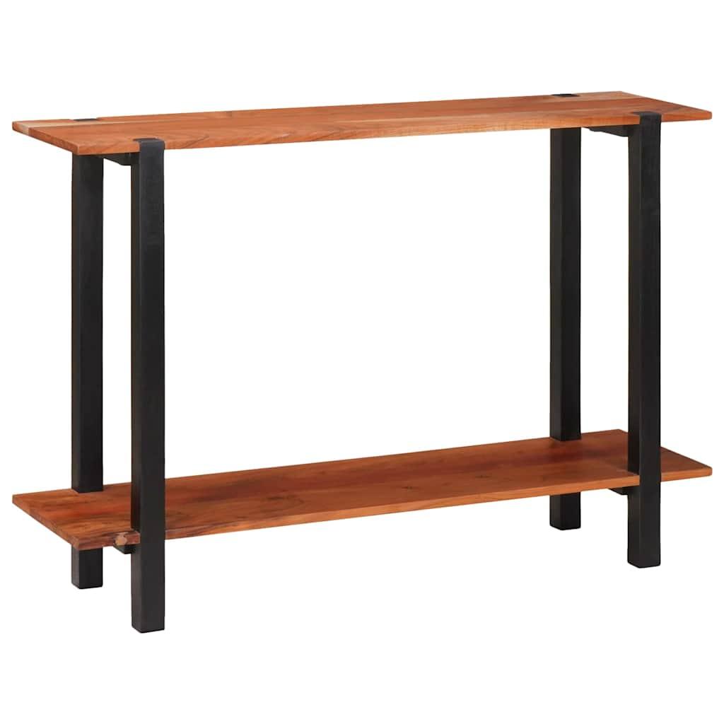 Konsolbord med hylde Brun 110 x 30 x 75 cm Massivt akacietræ