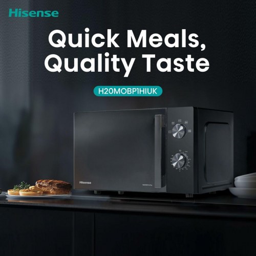 Mikrobølgeovn Hisense H20MOBP1HI 20 L - Sort, 700 W