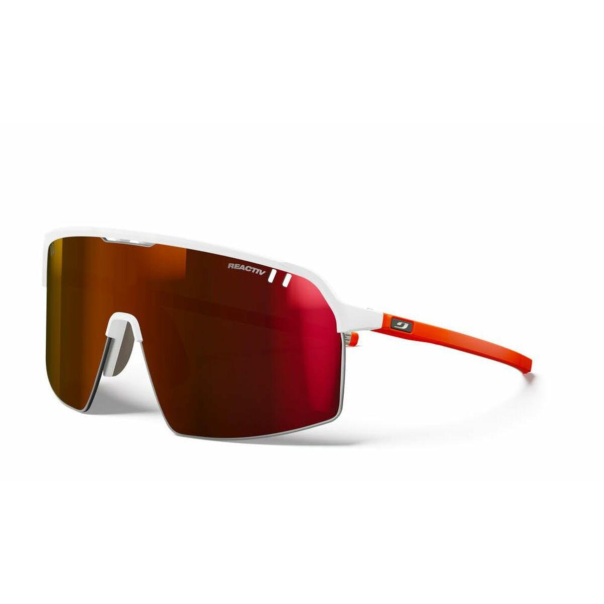 Solbriller Julbo INTENSITY - hvid/orange med orange glas