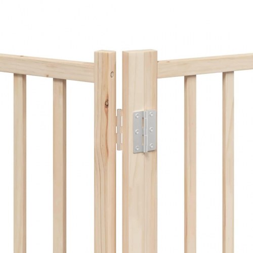 Hundelåge med dør 12 paneler 600 cm - poppeltræ