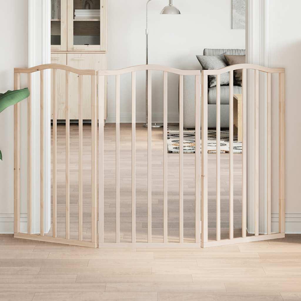 Hundelåge med 3 paneler - 150 cm i poppeltræ