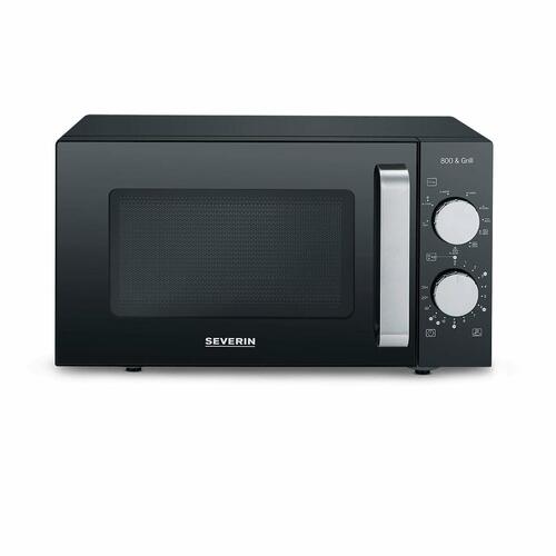 Mikrobølgeovn Severin 7762 20 L med grill - sort, 1000 W