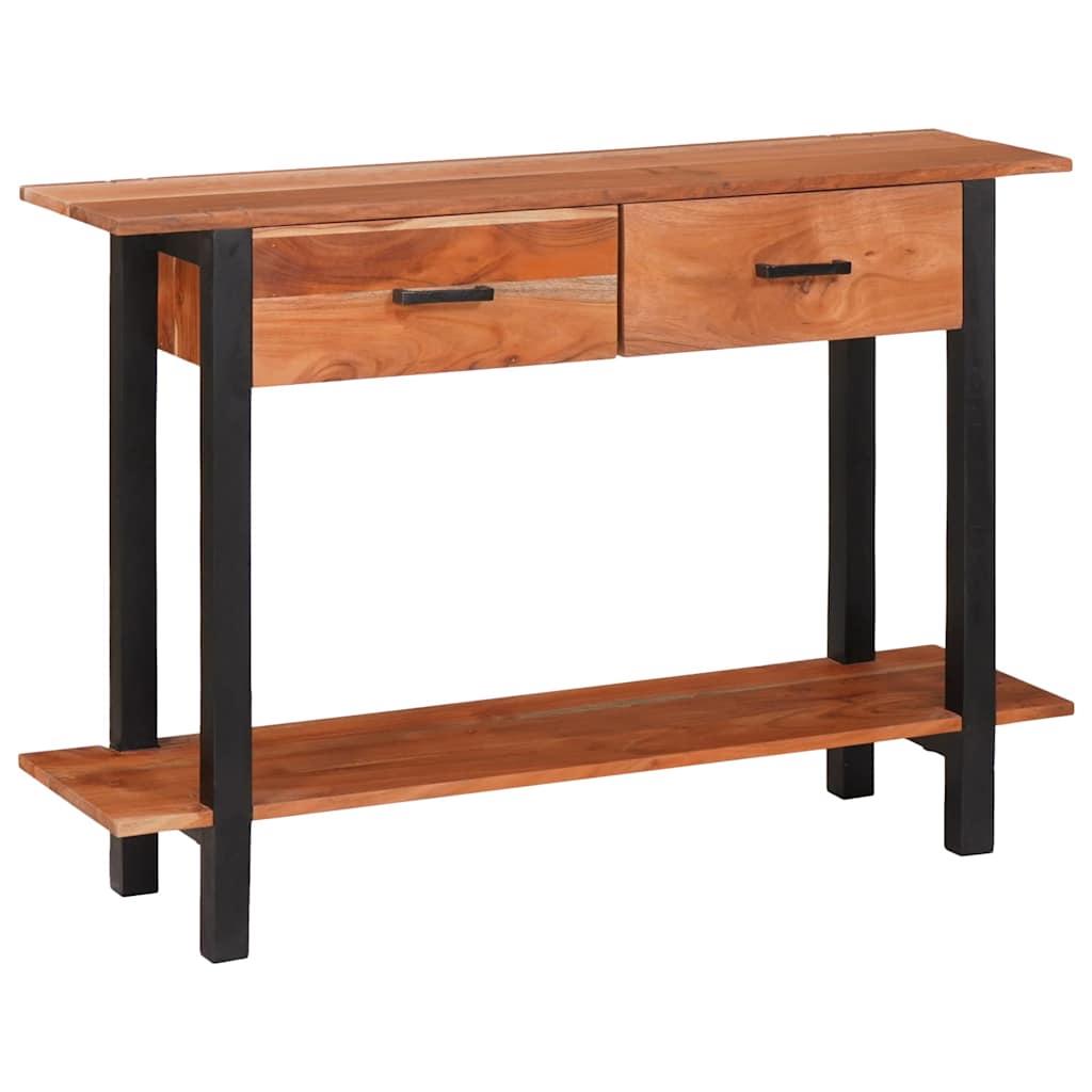 Konsolbord med skuffe Brun 110 x 30 x 75 cm Massivt akacietræ
