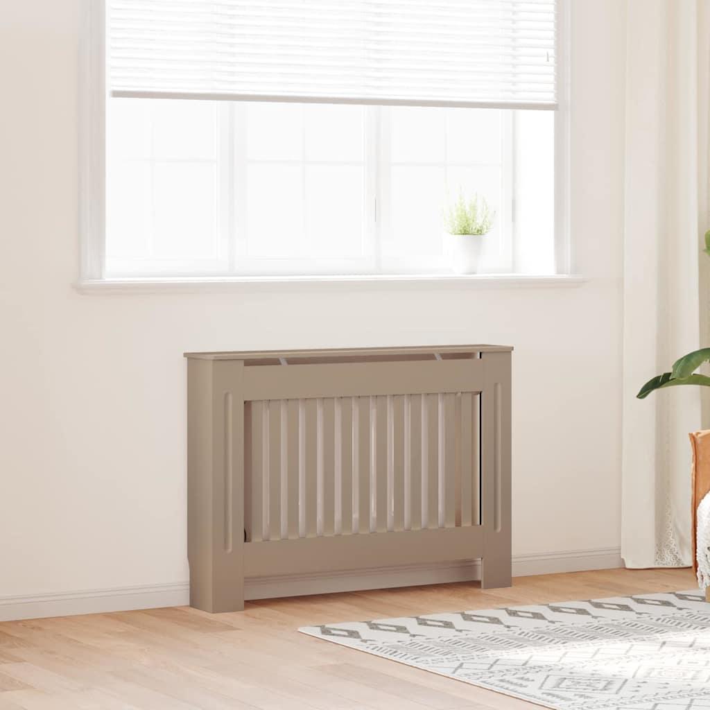 Radiatorcover 2 stk Brun 112x19x81,5cm Konstrueret træ