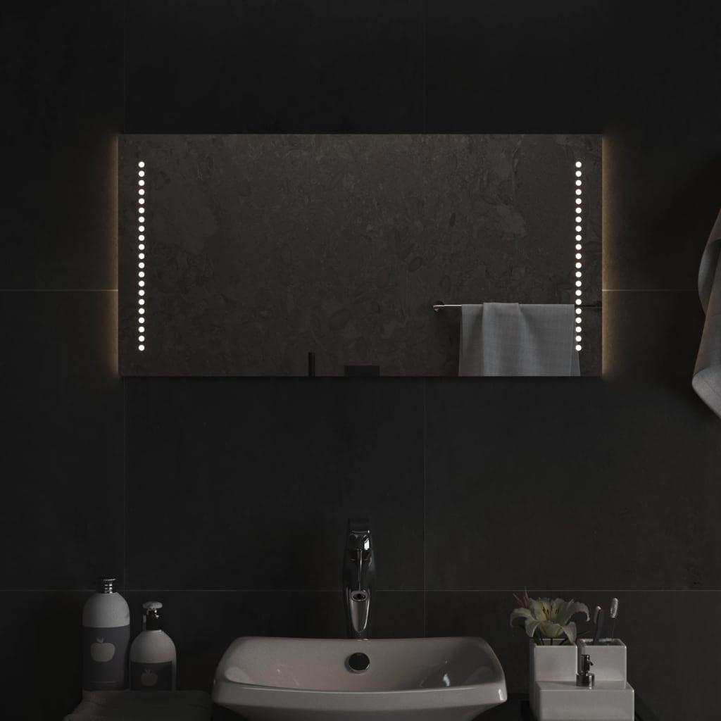 Badeværelsesspejl Med Led-lys - 40 x 80 cm