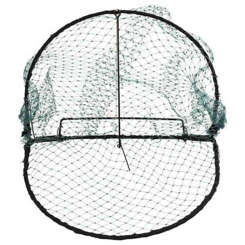 Fuglenet 40 cm stål grøn
