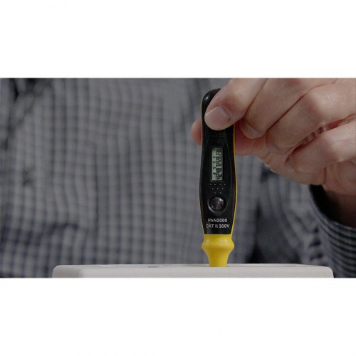 Spændingstester Pancontrol - spændings- og kontinuitetstester, gul/sort