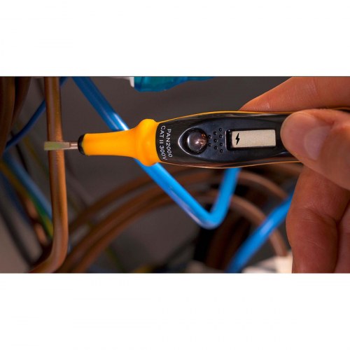 Spændingstester Pancontrol - spændings- og kontinuitetstester, gul/sort