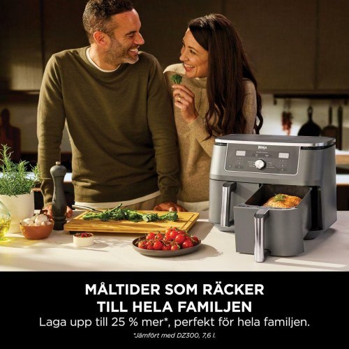 Airfryer NINJA DZ400EU - grå, 9,5 l, 2.470 W