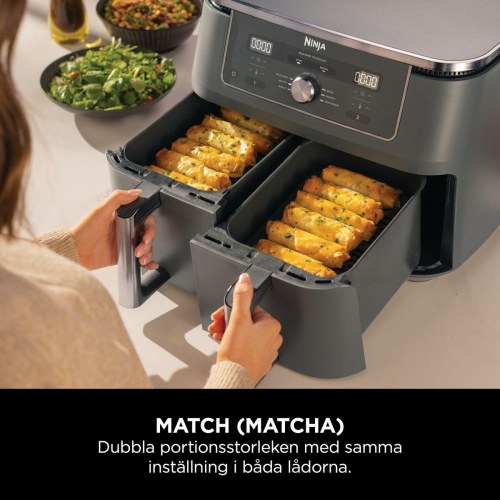 Airfryer NINJA DZ400EU - grå, 9,5 l, 2.470 W