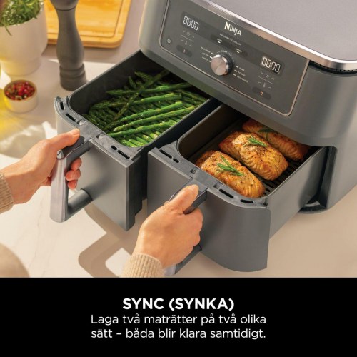 Airfryer NINJA DZ400EU - grå, 9,5 l, 2.470 W