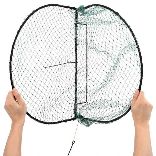 Fuglenet 50 cm stål grøn