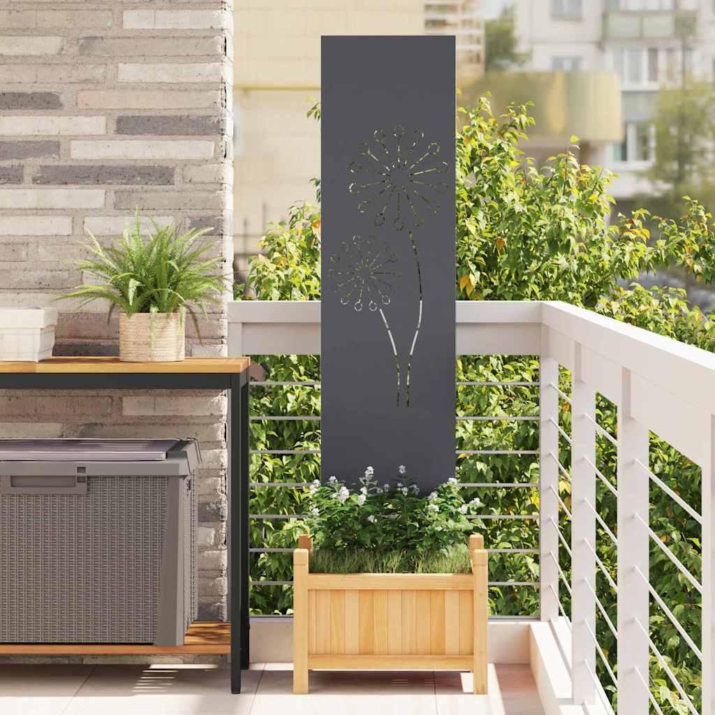 Have privatliv skærm Antracit 32 x 140 cm Koldvalset stål