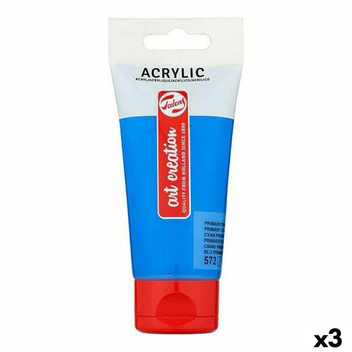 Akrylmaling Talens Art Creation cyan 75 ml - 3 stk.