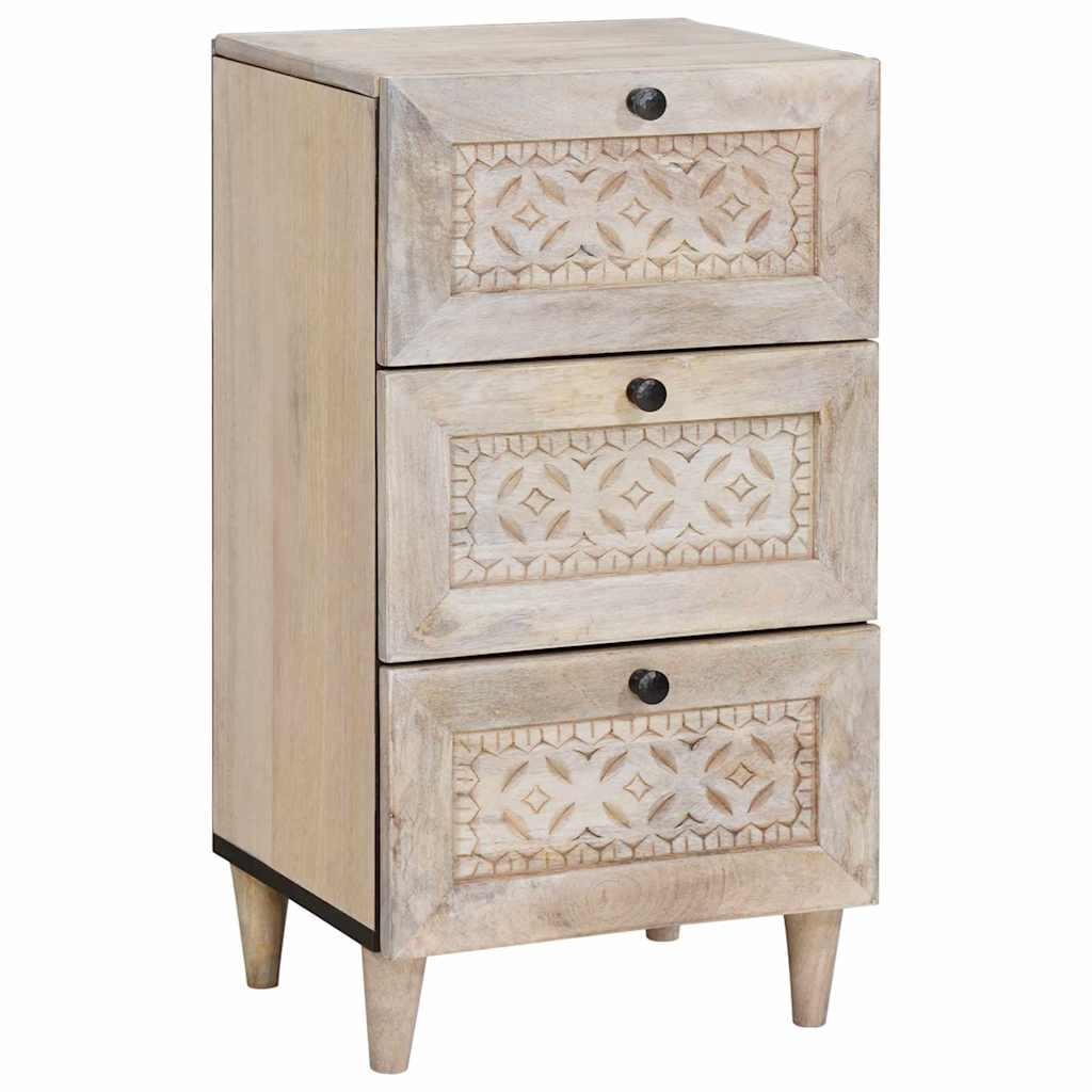 Sidebord med skuffe Hvid 33.5 x 40 x 75 cm