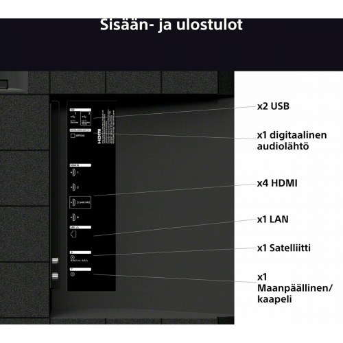 Smart TV Sony 43" K43S35BP - 4K Ultra HD LED med HDR og Dolby Vision
