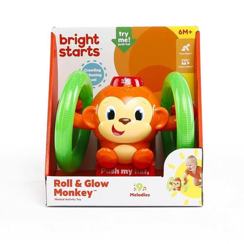 Babylegetøj musik - Bright Starts Little Roll & Glow Monkey