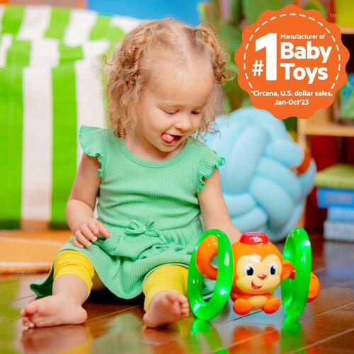 Babylegetøj musik - Bright Starts Little Roll & Glow Monkey