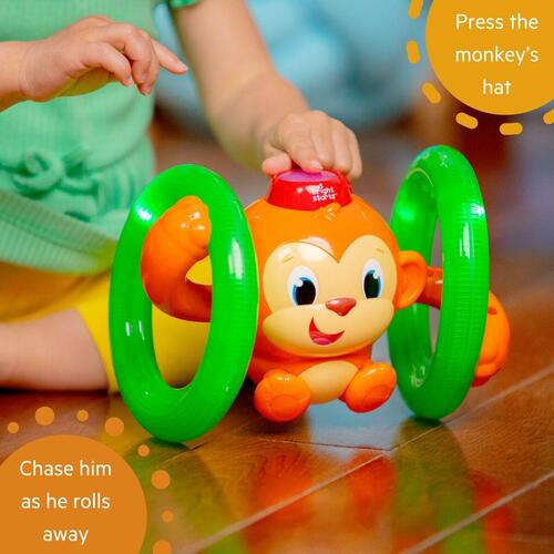 Babylegetøj musik - Bright Starts Little Roll & Glow Monkey