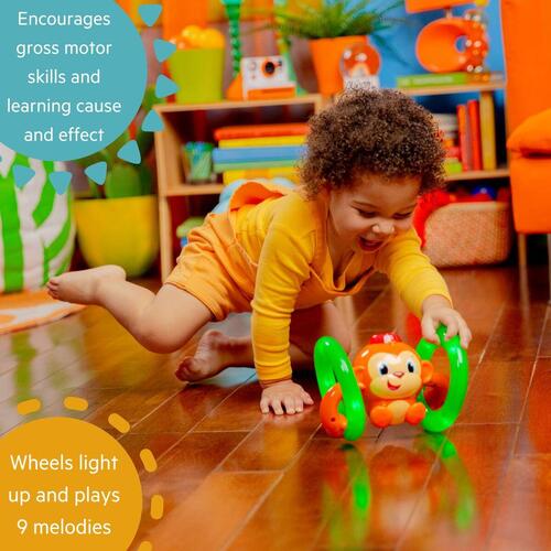 Babylegetøj musik - Bright Starts Little Roll & Glow Monkey