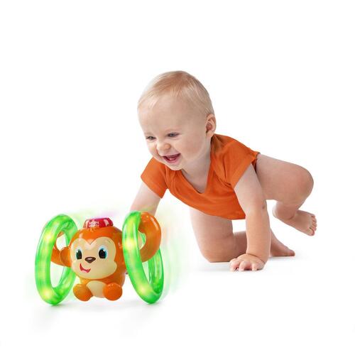 Babylegetøj musik - Bright Starts Little Roll & Glow Monkey