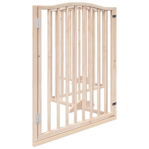 Hundelåge med dør - 4 paneler, 320 cm, poppeltræ