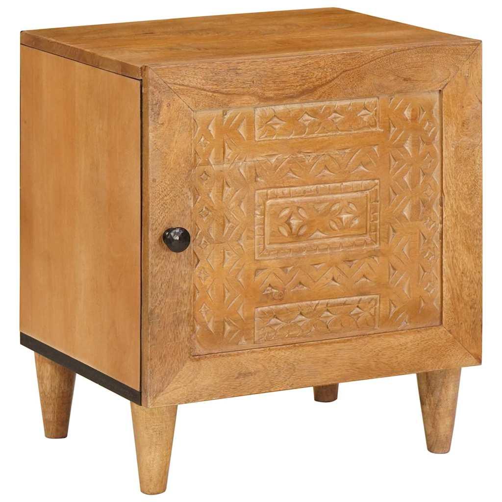 Sengebord Lysebrun 40 x 33 x 46 cm Massivt mangotræ