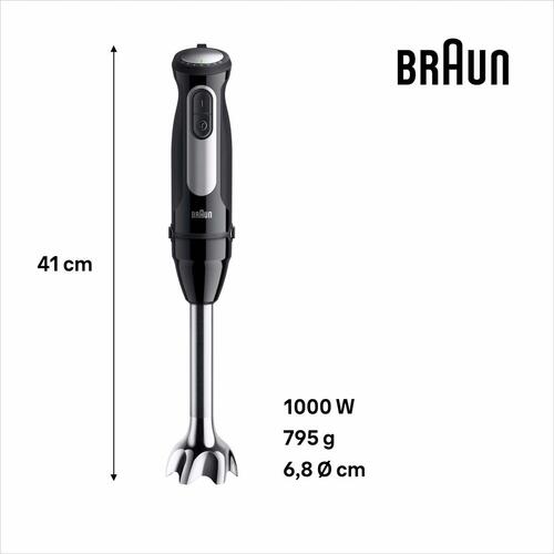 Braun MQ55236MBK mini piskeris og mælkeskummer, sort
