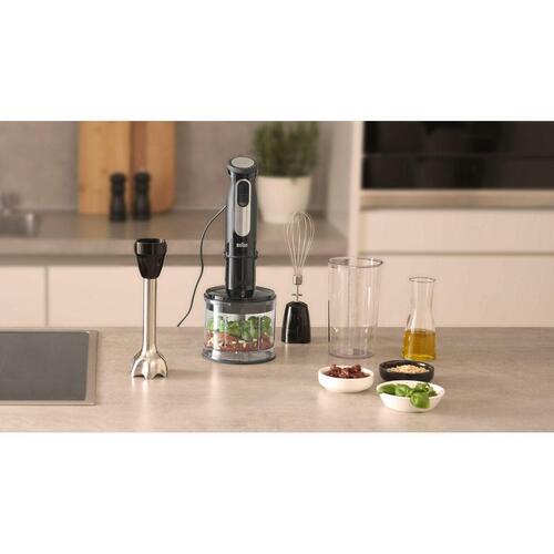 Braun MQ55236MBK mini piskeris og mælkeskummer, sort