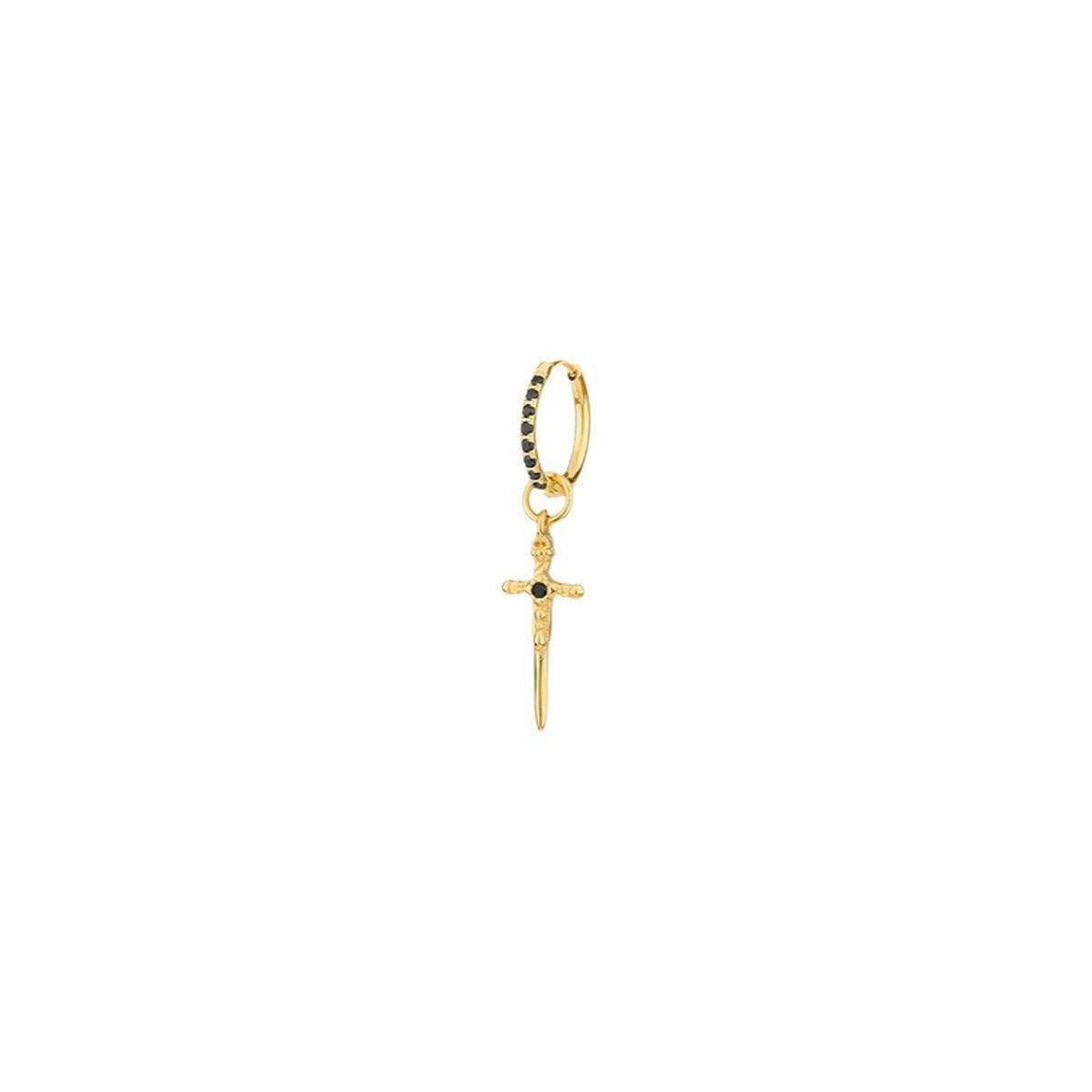 Radiant RH000192 ørering - gylden til mænd (1 stk)