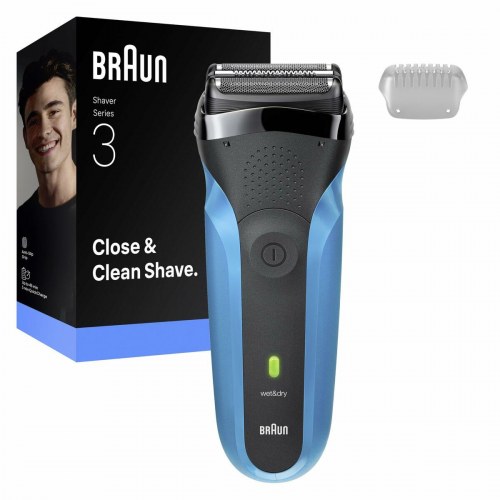 Braun Series 3 barbermaskine - blå/sort, wet & dry