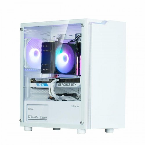 PC kabinet Zalman T4 Plus - ATX/Micro-ATX/Mini-ITX, hvid