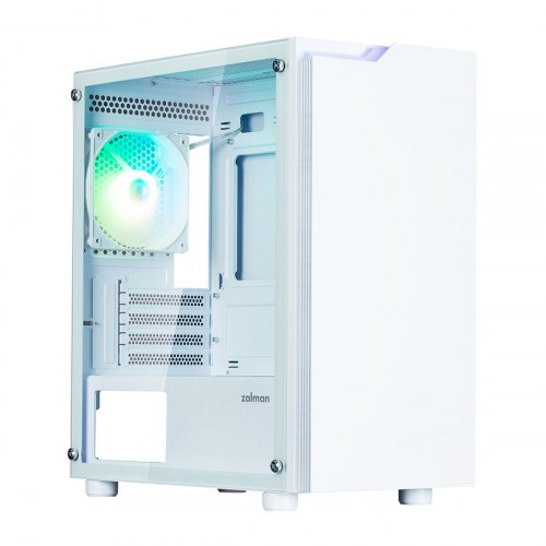 PC kabinet Zalman T4 Plus - ATX/Micro-ATX/Mini-ITX, hvid