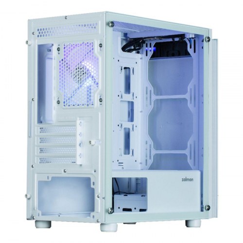 PC kabinet Zalman T4 Plus - ATX/Micro-ATX/Mini-ITX, hvid