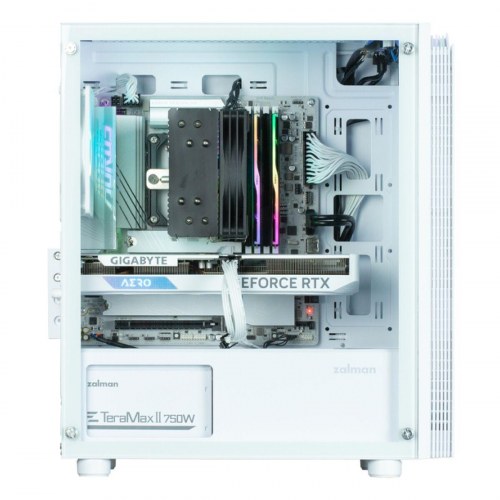 PC kabinet Zalman T4 Plus - ATX/Micro-ATX/Mini-ITX, hvid
