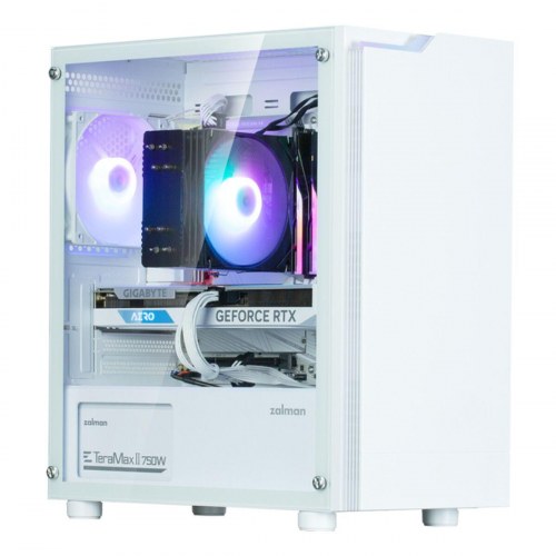 PC kabinet Zalman T4 Plus - ATX/Micro-ATX/Mini-ITX, hvid
