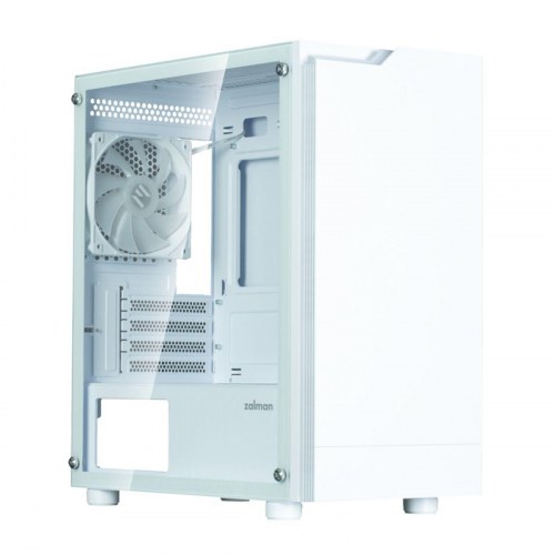 PC kabinet Zalman T4 Plus - ATX/Micro-ATX/Mini-ITX, hvid